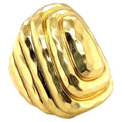 18 Karat Yellow Gold Cocktail Ring by Dunay