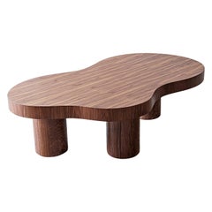 Amoeba Walnut Coffee Table