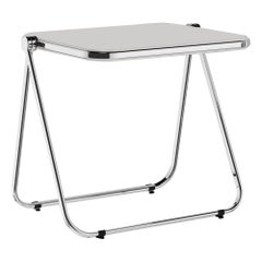 Midcentury "Platone" White Folding Desk by Giancarlo Piretti for Castelli, 1970s