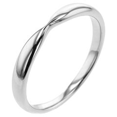 TIFFANY & Co. Platinum 3mm Harmony Wedding Band Ring 7.5