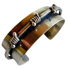 Jules Brenner Sterling Silver American Modernist Bracelet