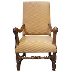 18th Century French Fauteuil High Back Chair