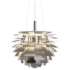 Artichoke Made In Brushed Steel By Poul Henningsen For Louis Poulsen From 1960s