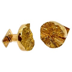 Björn Weckström Lapponia 14 Karat Gold Cufflinks "Pirunpyörät"