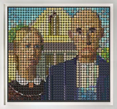 "American Gothic Donuts" 48x52" photographic arrangement of Donuts