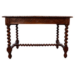 Gothic Revival Oak Side Table