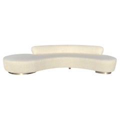 Iconic Mid-Century Modern Design Serpentine Sofa by Vladimir Kagan