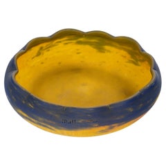 Muller Frère Glass Bowl, 1900, Art Nouveau.
