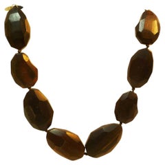 Necklace Gerda Lynggaard, Ebony in a primitive style, 1970s