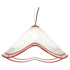 Original murano glass pendant lamp by Renato Toso for Leucos, Italy 1970s