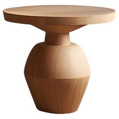 Tavolino, sgabello o comodino con finitura in Wood Wood, tavolo ausiliario Socle 38