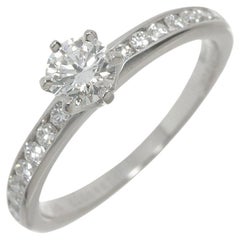 TIFFANY & Co. Platinum Diamond Band .43ct Diamond Engagement Ring 4.5