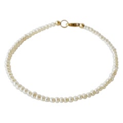 White Pearl Beaded Bracelet